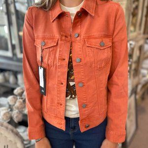 Classic Jean Jacket Orange Rust